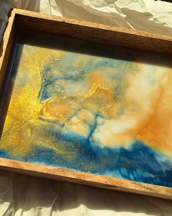 Taca dekoracyjna "Złote piachy", mar.mar.studio