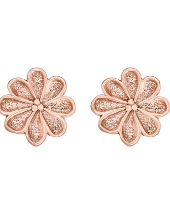 Kolczyki kwiatki z różowego złota, SOTHO
