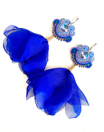 Sutaszowe kolczyki MALTA blue, Sylwia Żak