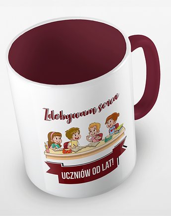 Kolorowy kubek z hasłem Zdobywam serca uczniów od lat - mix kolorów, Fotobloki and decor