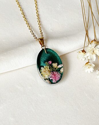 Zielony naszyjnik z kwiatami, Colie