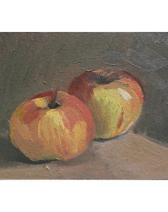 Jabłka - obraz olejny, Malu Studio