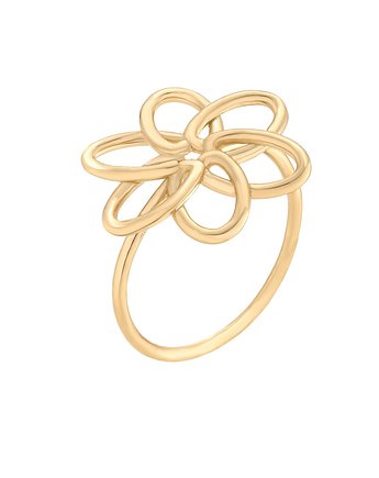 Złoty pierścionek z kwiatkiem, SOTHO