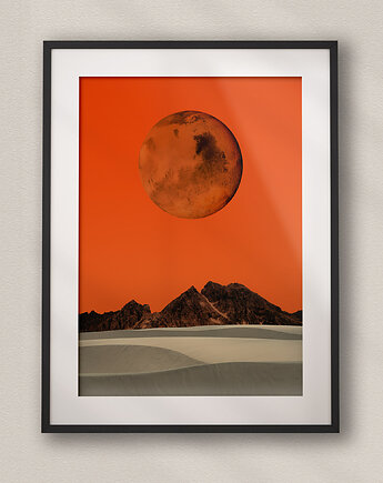 Plakat Czerwona Planeta - Kolaż Fine Art, DAPIDOKA