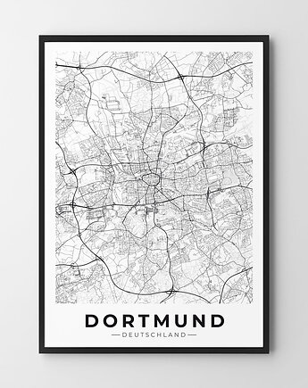 Plakat Mapa Dortmund, HOG STUDIO