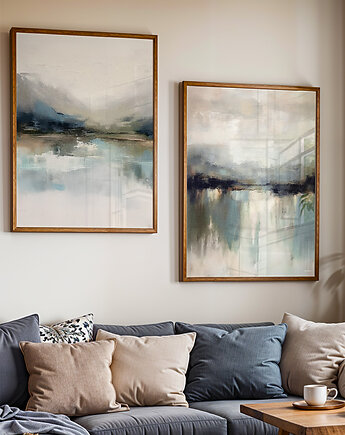 Zestaw plakatów - Abstrakcyjny pejzaż   (set235), raspberryEM