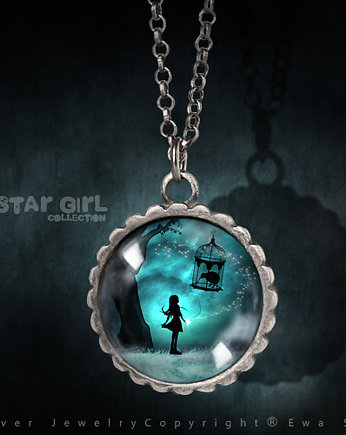 Star Girl collection - srebrny mini flover, Ewa Saj  Silver