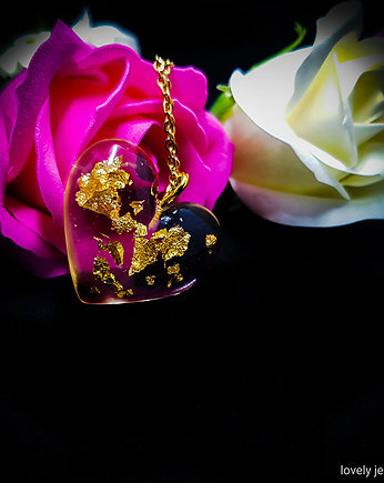 Serce samorodek złota naszyjnik, Lovely Jewellery