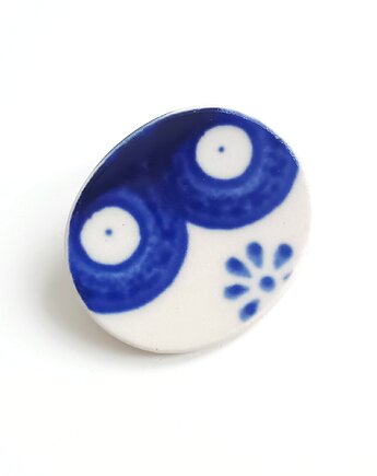 Broszka Bolesławiec, biżuteria z talerzy