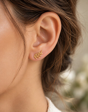 Kolczyki LAUREL - srebro 925 złocone 24K, ISSI Jewelry