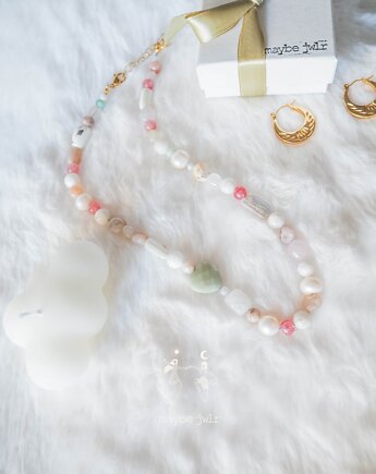 Naszyjnik Funky Latte z sercem z amazonitu, MAYBEJWLR