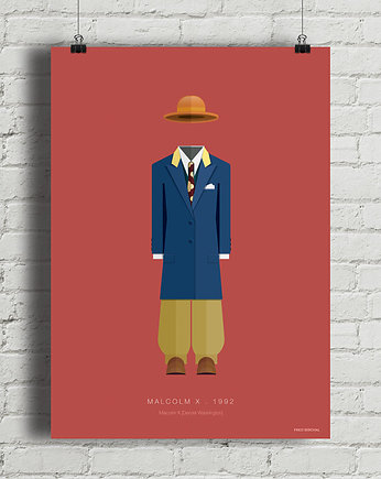 Plakat Malcolm X, minimalmill