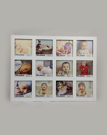 Multirama drewniana ramka 12 zdjęć 10x10, Wajdrew