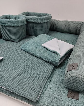 Komplet na przewijak, mata do przewijania, ciemno miętowy przewijak, Enitka Sweet Baby Room