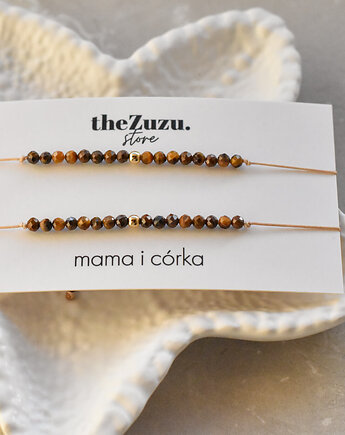 Bransoletka z tygrysim okiem dla mamy i córki, theZuzu store