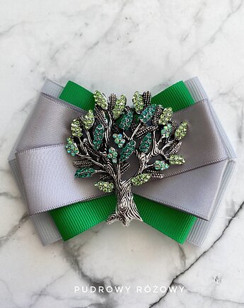 Brosza z niesamowitym Drzewem z kryształków New Drzewo, Pudrowy Różowy