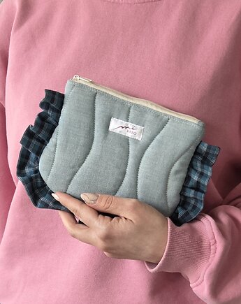 Kosmetyczka falbanka w kratkę, mi.KREO