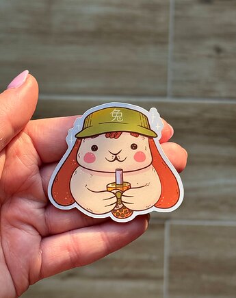 Naklejka bunny bubble tea, ana.kasak