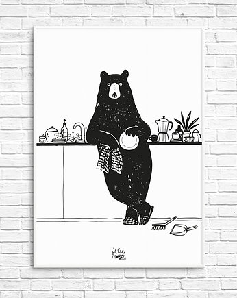 Plakat Niedźwiedź kuchenny, JaCieBrosze