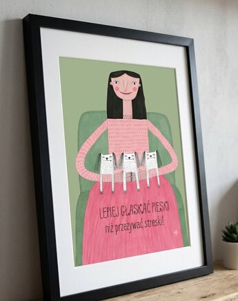 Plakat 30x40 wszystkie moje pieski, polkastudio