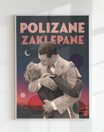 Plakat LOVER'S LANE (KOLAŻ), Agnieszka Osiecka RYSUJĘ BO SIĘ NUDZĘ