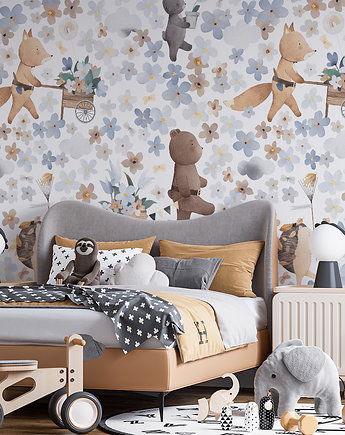 Tapeta Retro-wyścig ekipa sprzątająca, Make My Wall 
