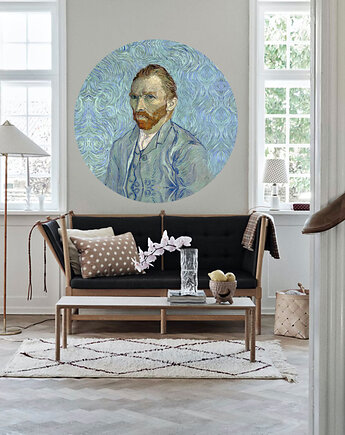Dots Vincent - samoprzylepna tapeta w kształcie koła, wallcolors