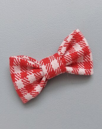 Broszka kokarda czerwona kratka, vestirse!