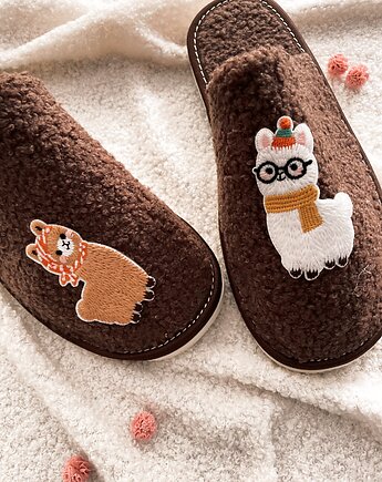 Kapcie damskie urocze alpaki, Apollie&co