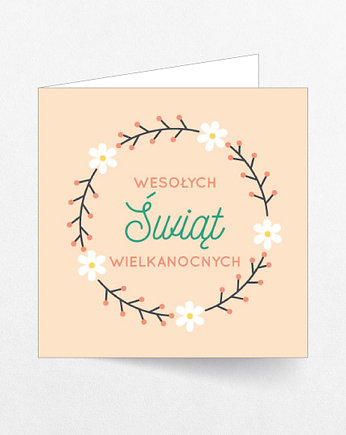 Kartka wielkanocna wzór 8, spoko motyw