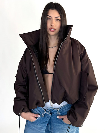 Krótka kurtka typu bomber praline, REST Factory