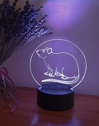 Lampka LED szczur, Rubiostus