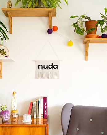 Makrama z wyrazem! NUDA, kipu