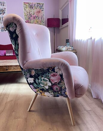 Fotel uszak Scandi , Retro . lata 60, Juicy Colors