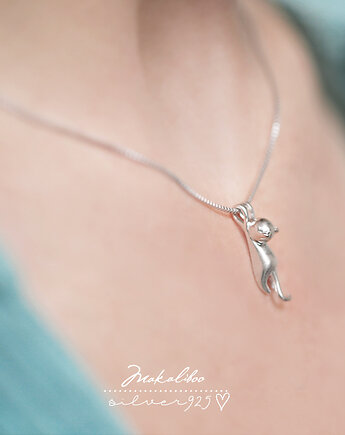 Kotek naszyjnik, Ewa Saj Silver