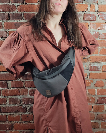 Nerka "Haru" taupe  ekoskóra mix vegan, hairoo