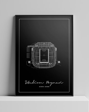 Plakat Architektura - Poznań - Stadion Poznań, Peszkowski Graphic