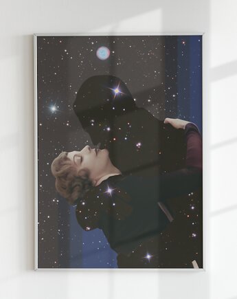 Plakat ZAKOCHANIE  (kolaż), Agnieszka Osiecka RYSUJĘ BO SIĘ NUDZĘ