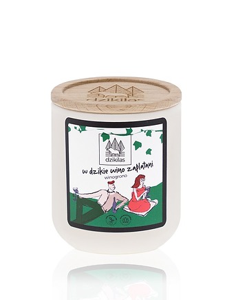 W dzikie wino zaplątani - świeca rzepakowa 90ml, Dzikilas