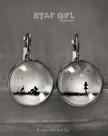 Star Girl Classic,Bocian/Obłoki - dark silver, Ewa Saj Fotografie