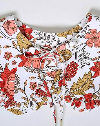 Kołnierzyk w  kwiaty vintage, Rzecz w Tym