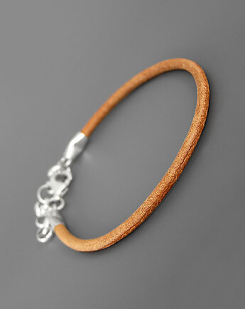 Bransoletka Skóra Srebro, Pastelove Jewelry