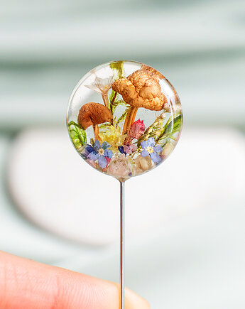 Broszka z leśną kompozycją, nature gift