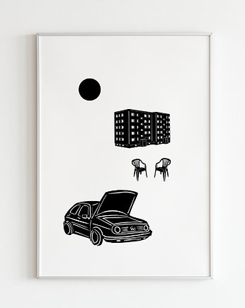 Plakat "Lepsze jutro2 " 50x70 cm  minimalizm streetart, Anita Korynek