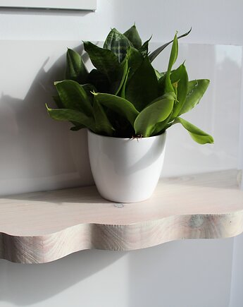 Półka ścienna z niewidocznym mocowaniem- bielona 58 cm, VANLORR