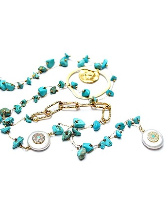 Sautoir /Turkusy vol. 2/  24.01.26 naszyjnik, KiKa pracownia