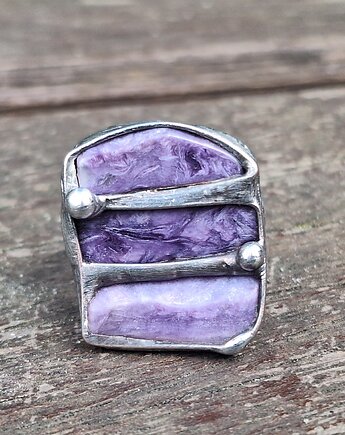 Czaroit - pierścionek regulowany, po drugiej stronie lustra