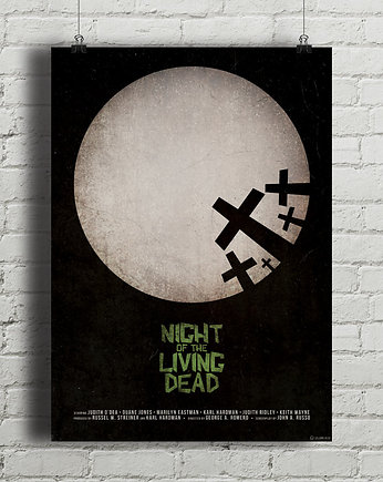 Plakat Noc Żywych Trupów - Night of the Living Dead, minimalmill