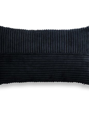 Cord Slim czarna poduszka dekoracyjna 50x30, Poduszkowcy