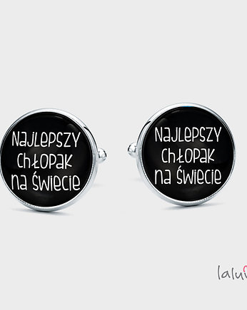 Spinki do mankietów NAJLEPSZY CHŁOPAK, laluv